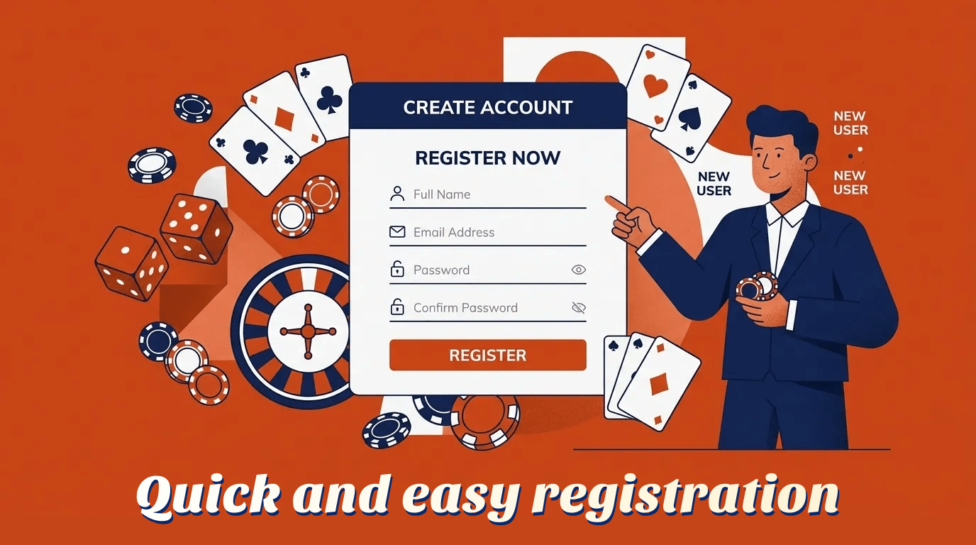 It is easy for players from the UK to register at Golden Mister Casino